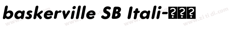baskerville SB Itali字体转换